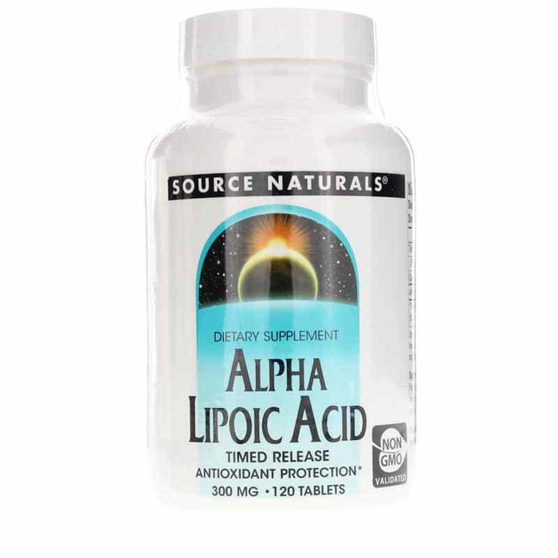 Alpha Lipoic Acid 300 Mg Timed Release Tablets, Source Naturals